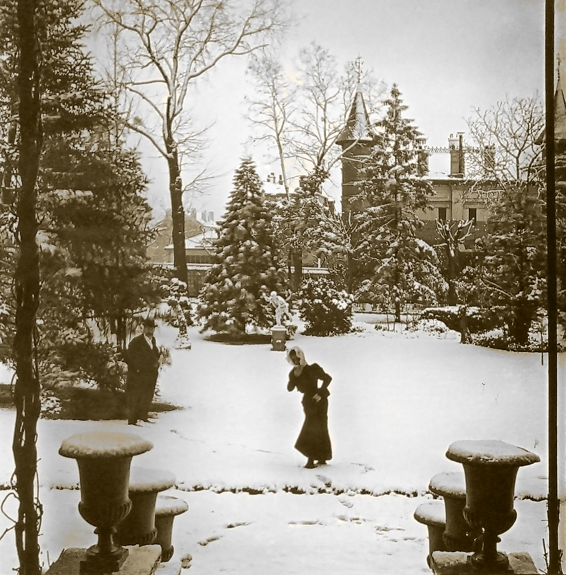 553b Billancourt 1898 le jardin depuis le perron opti