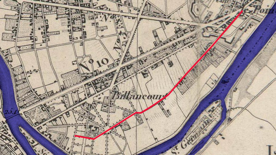 Carte du département de la Seine exécutée en 1839 au dépôt génér