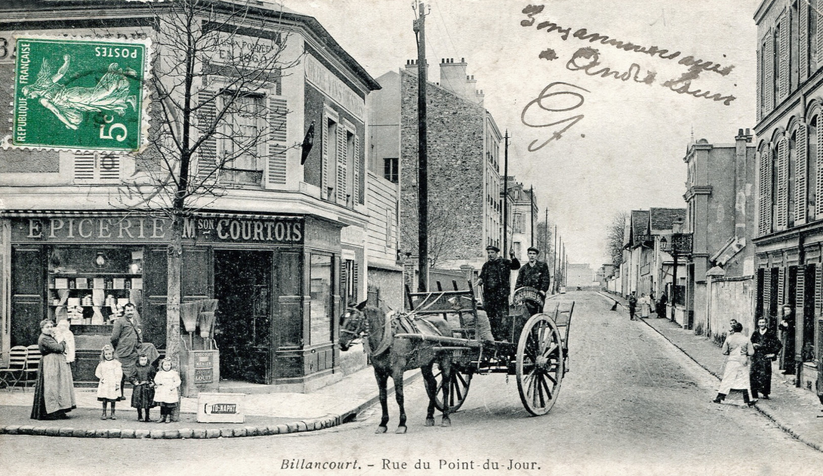 Jules Guesde rue du Point-du-Jour famille Courtois