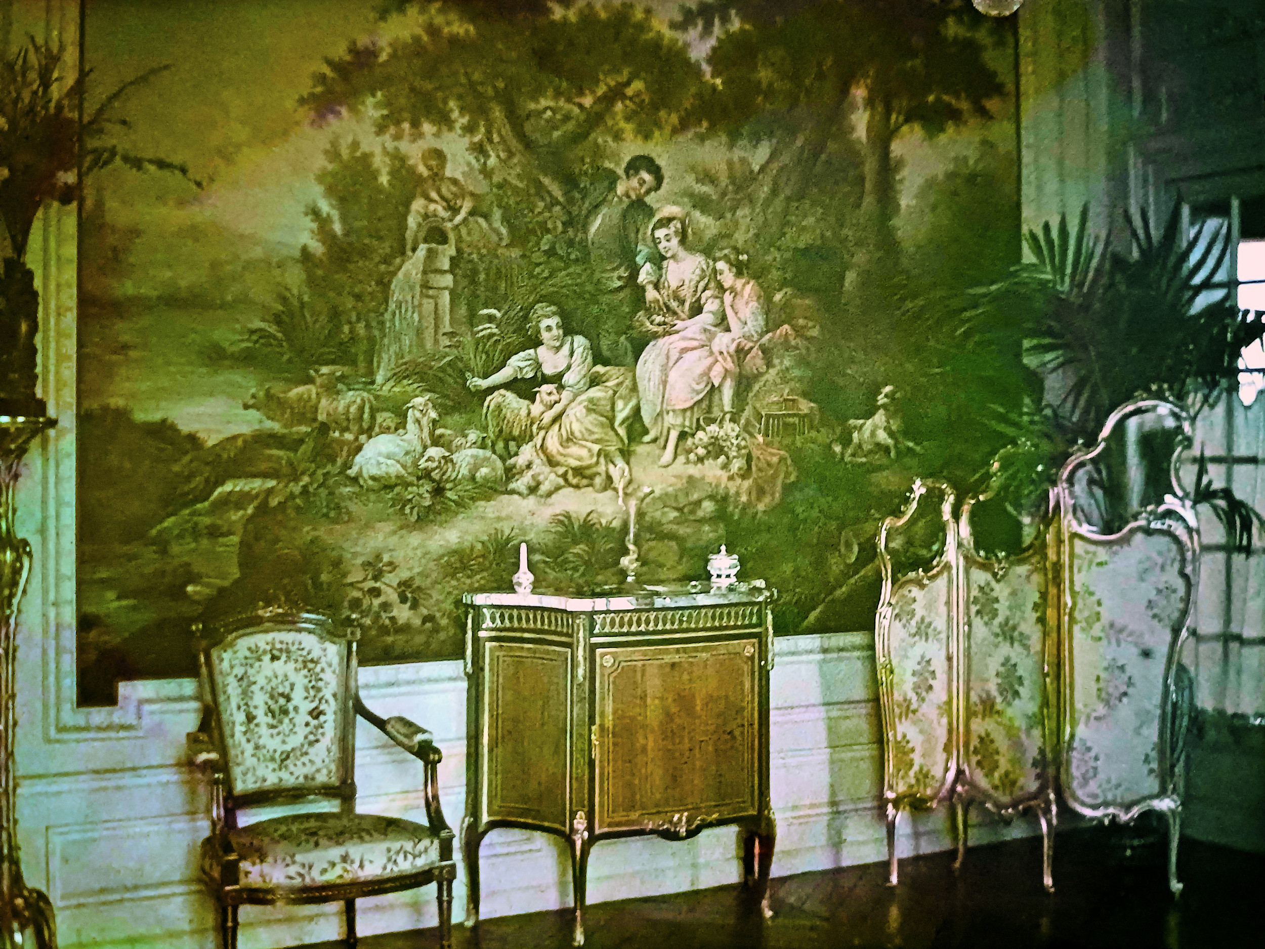 Le salon de la villa Boucher en 1912