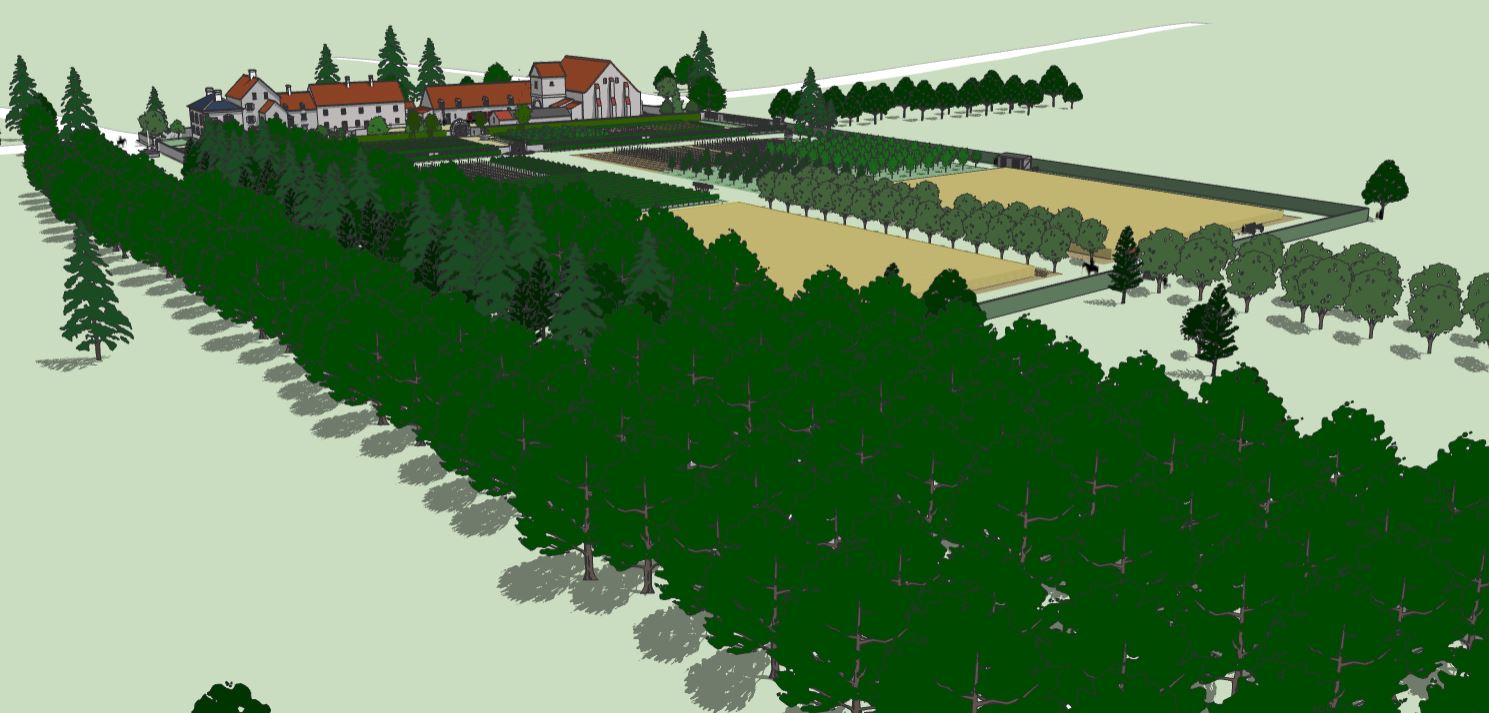 La future avenue Emile Zola vers 1780