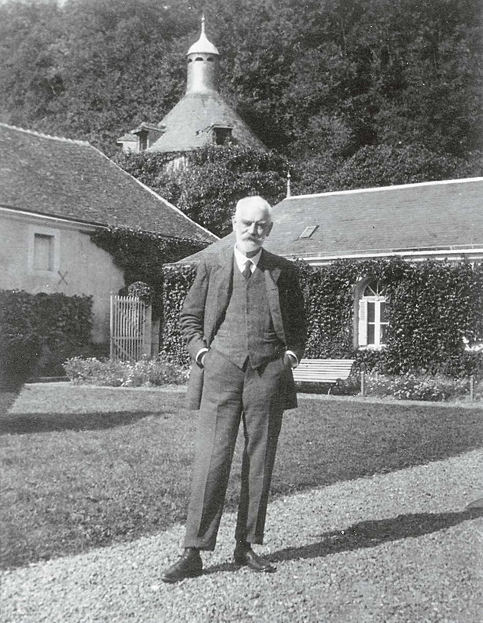 Charles Auguste Erichsen à la ferme-modèle de Bellezeveries vers 1920