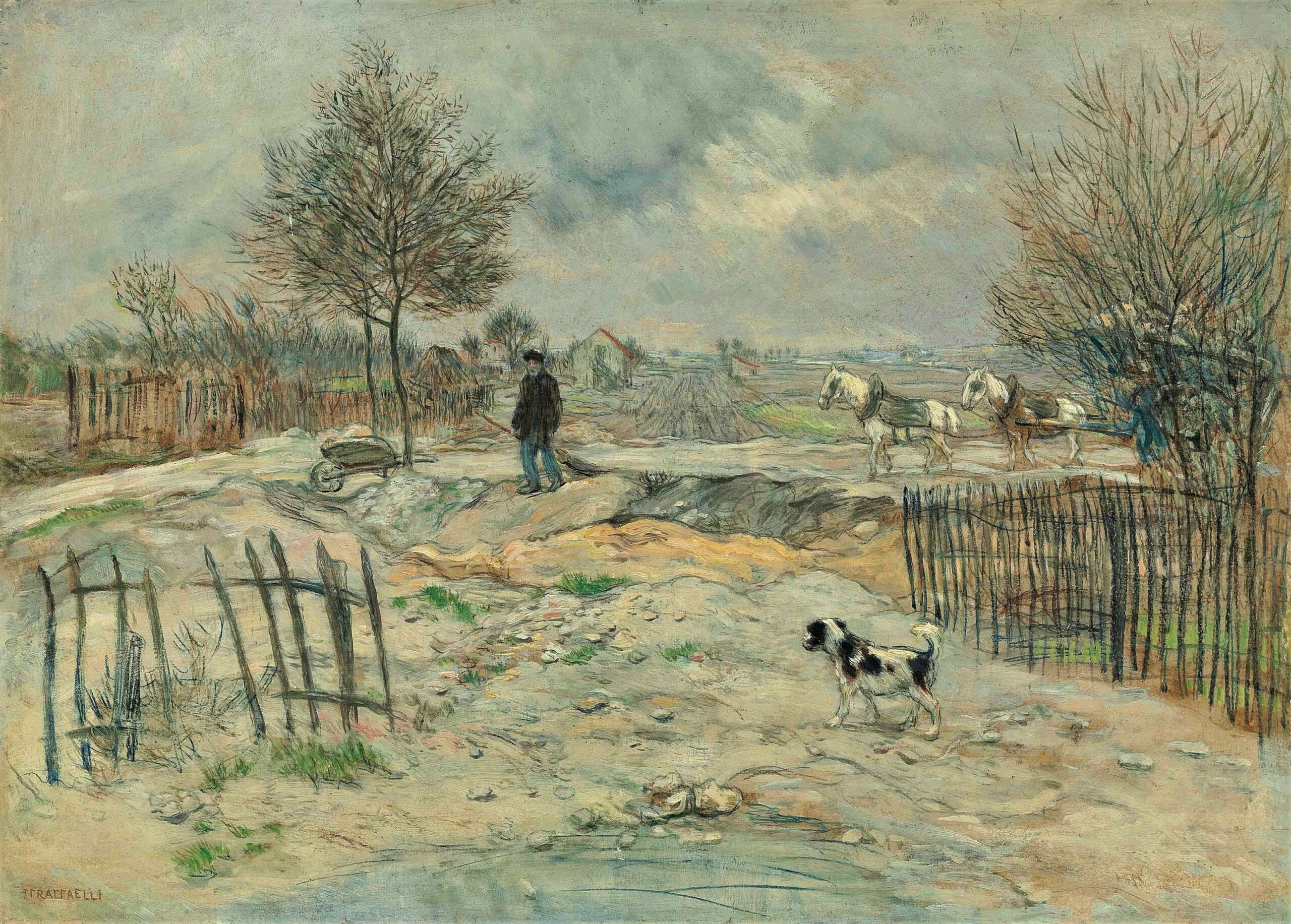 11 En hiver-Le cantonnier-JF Raffaêlli_1877