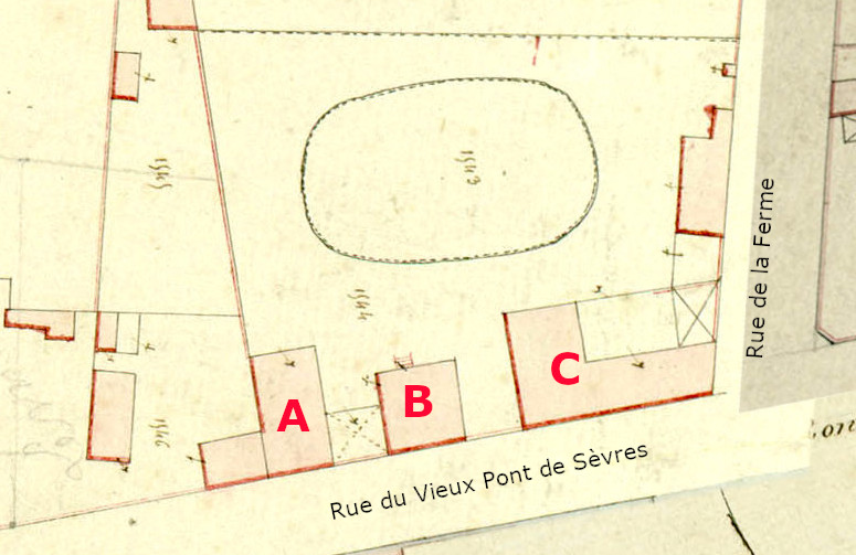 Cadastre 1859 La ferme anglaise IGN