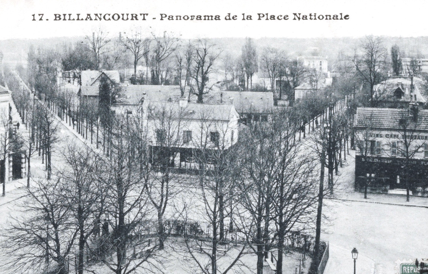 Place Nationale Jules Guesde aérienne pavillons