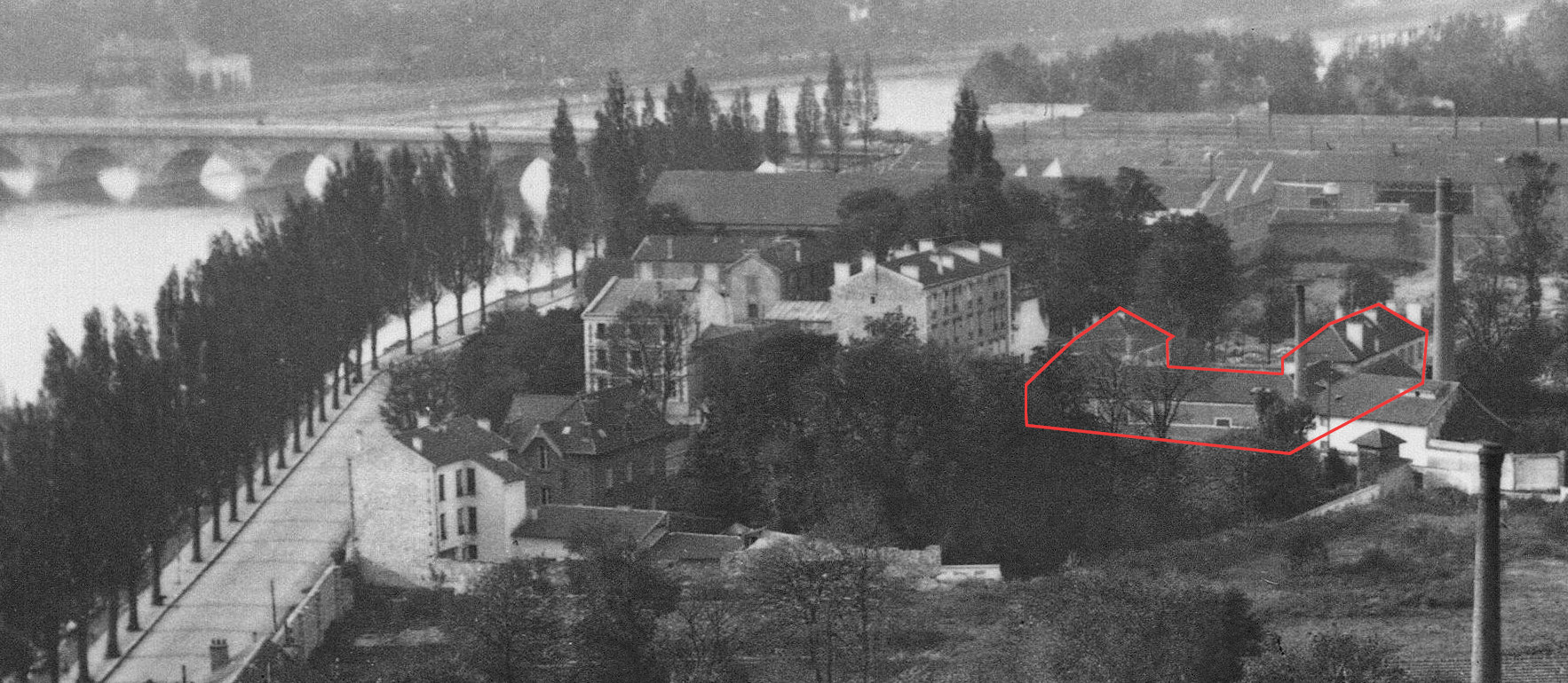 1912 - Panorama cheminée pont de Sèvres ref1848
