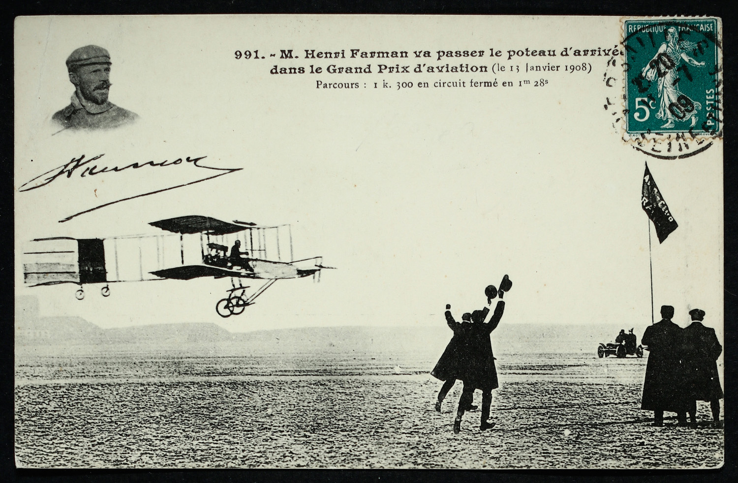 8-Henri Farman-Grand prix d'aviation-11 janv 1908