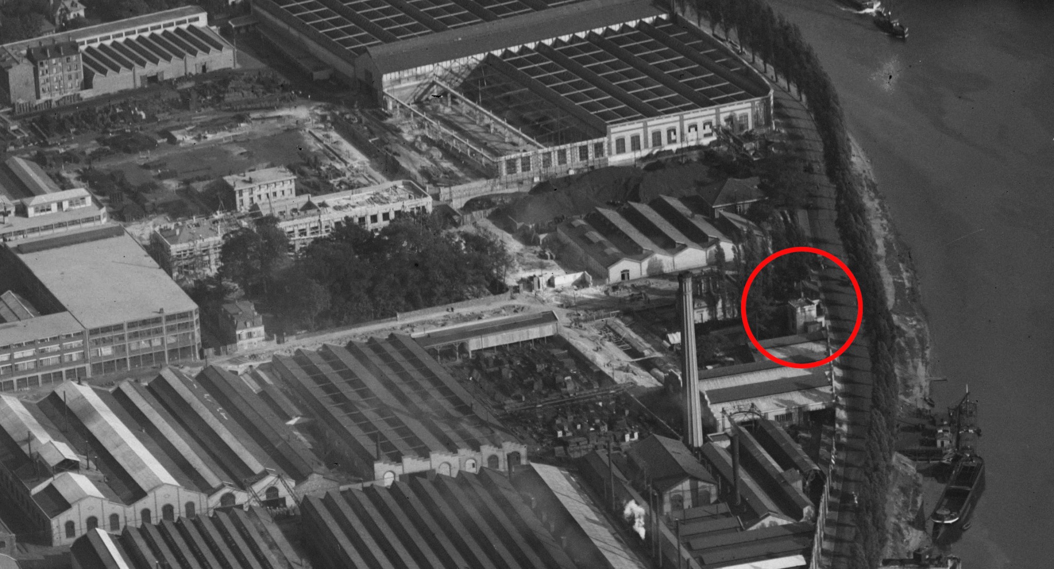 1919 Photo aerienne villa mauresque