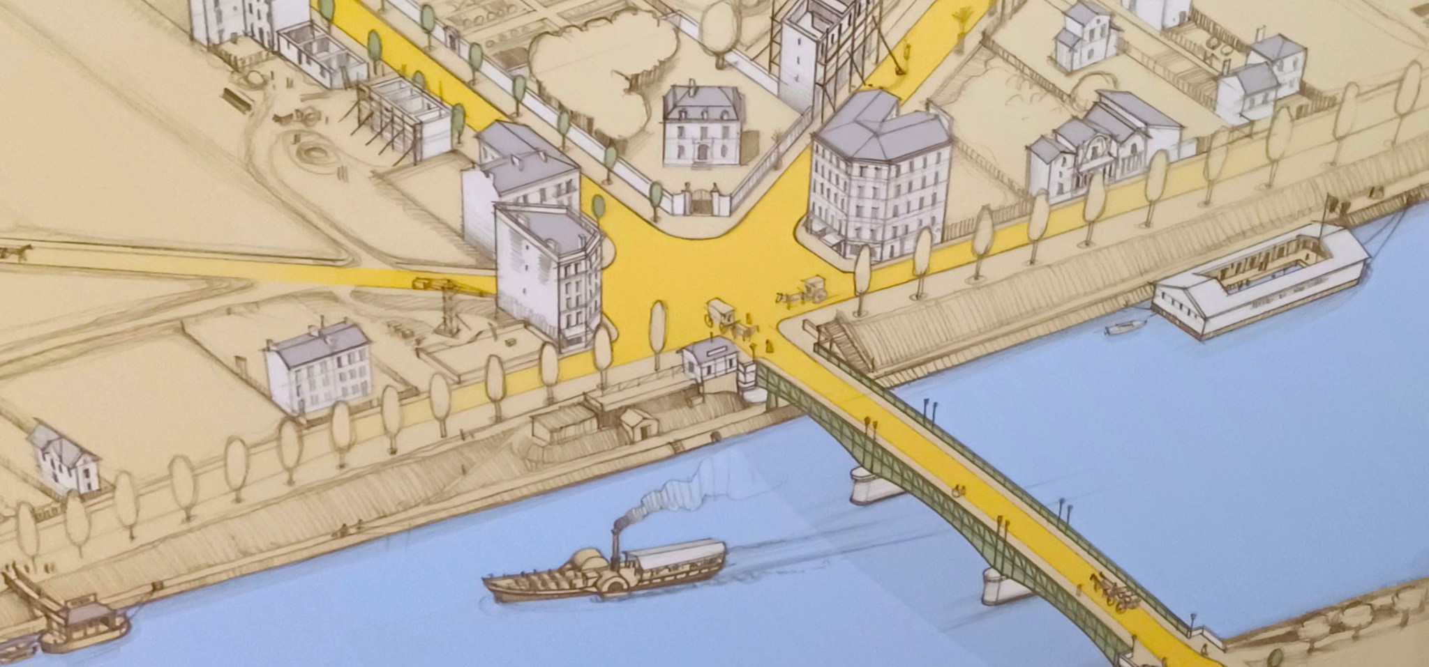 La place vers 1900 - Studio Différemment