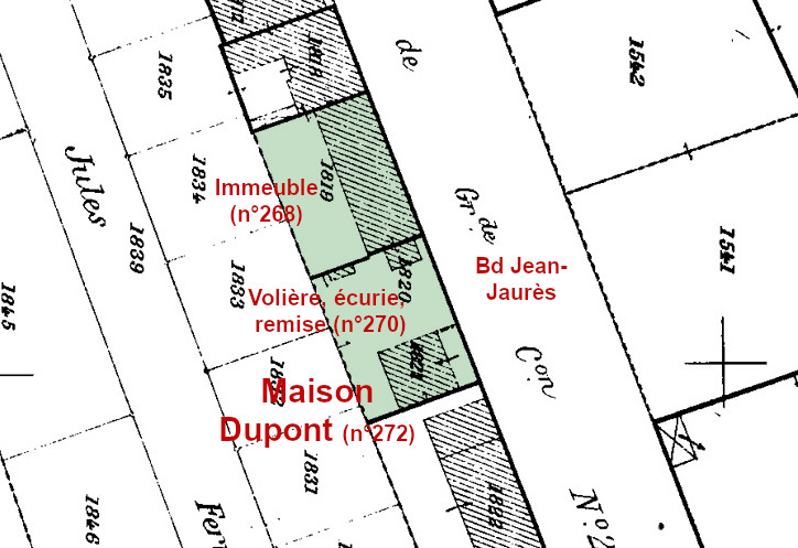 Cadastre 1905 propriété Gavard