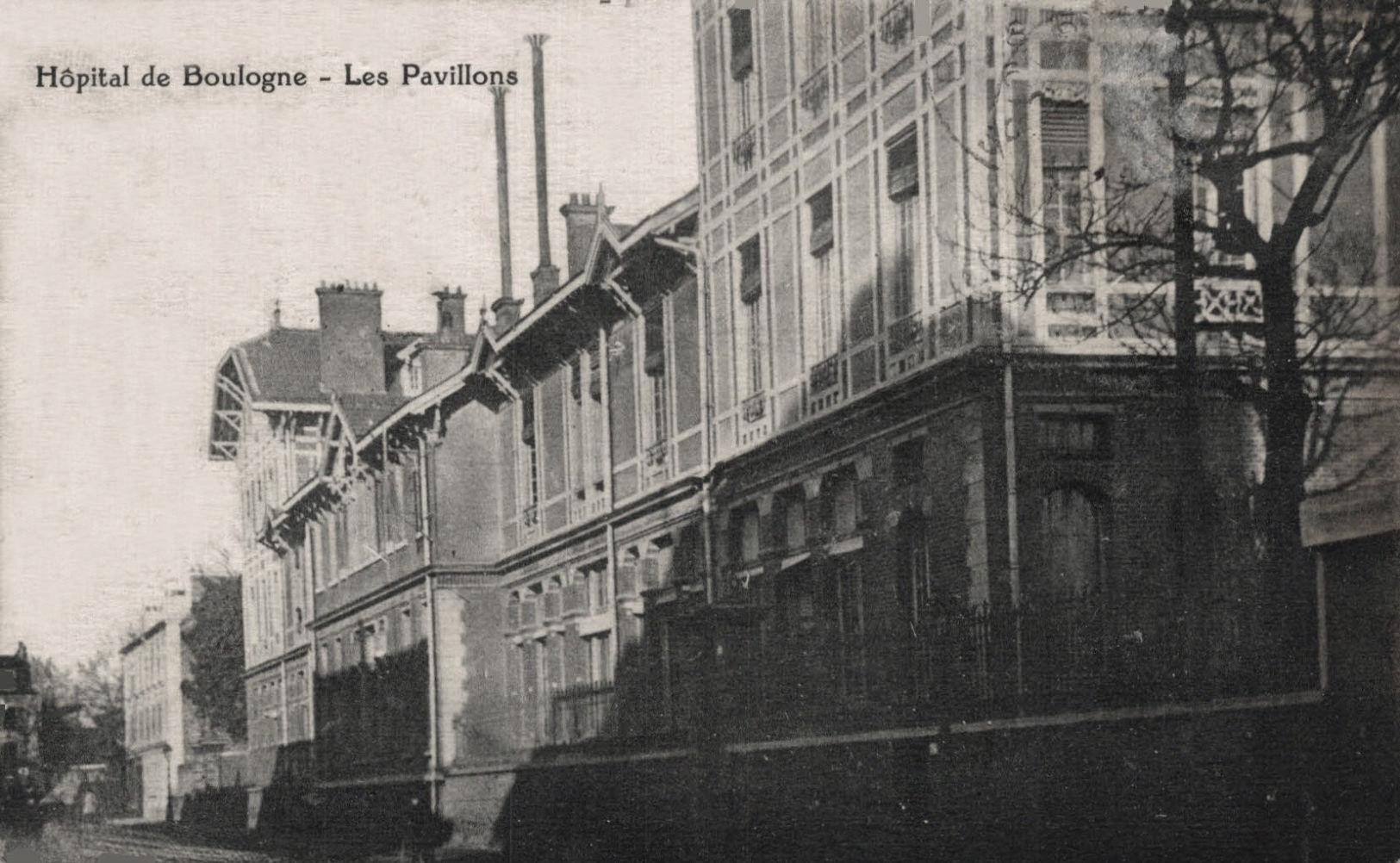 Sanatorium vue des pavillons