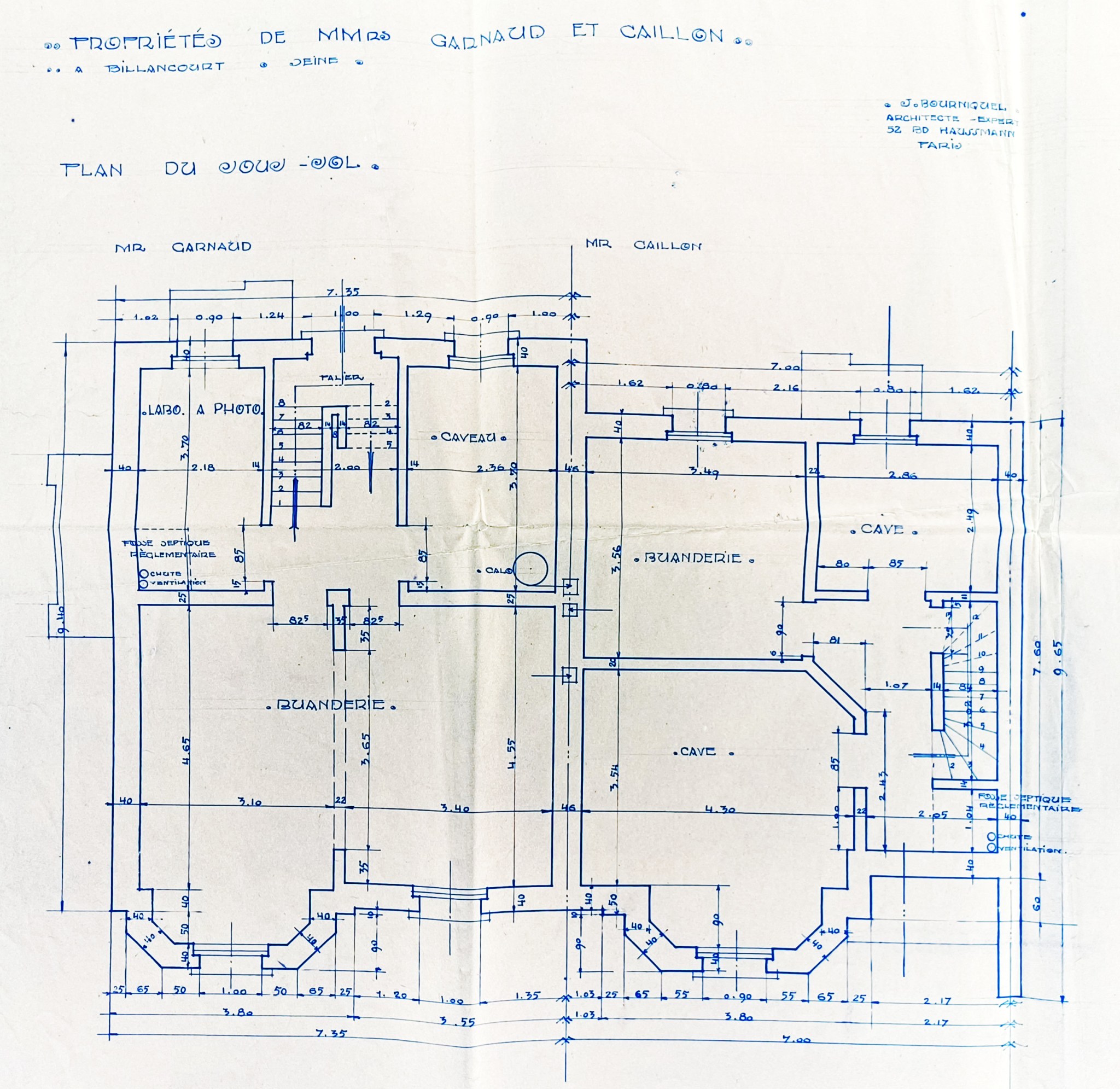 Plan général sous-sol 2