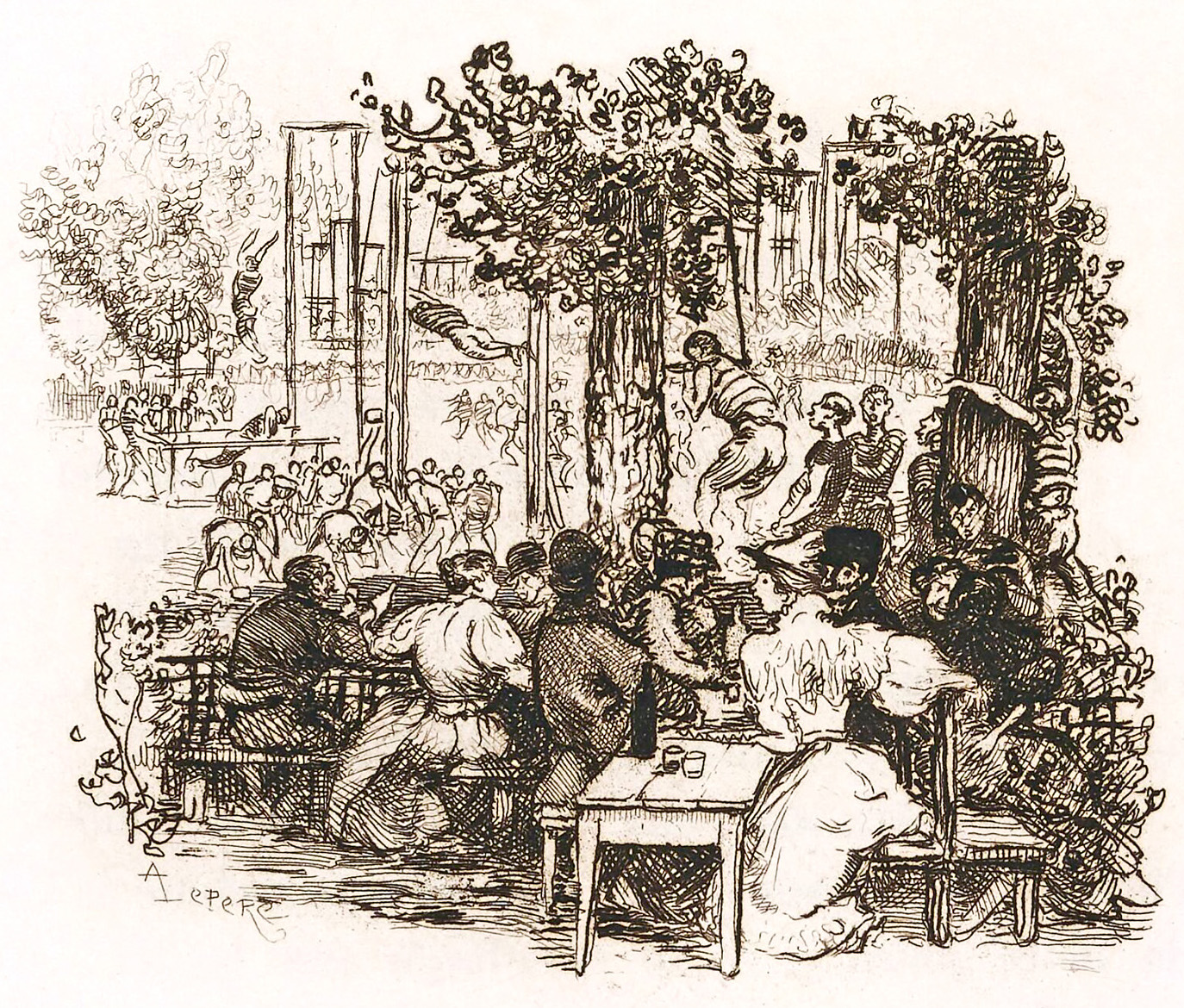 Auguste Lepère-Illust-Les dimanches parisiens-Louis Morin-1898_BNF