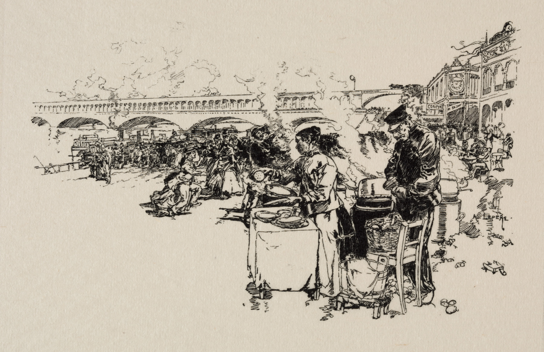 Auguste Lepère-Le débarcadère du Point du Jour_Cleveland Museum of Art