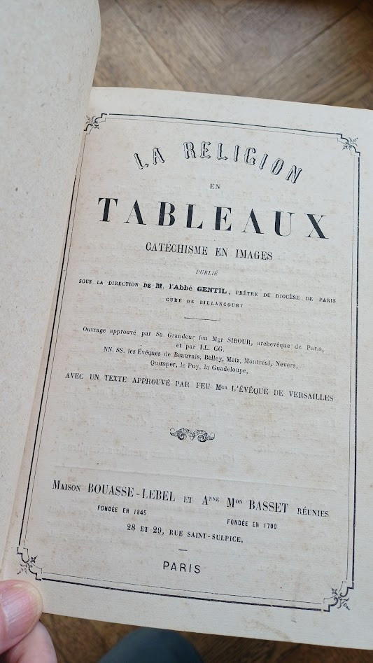 Page de titre catéchisme